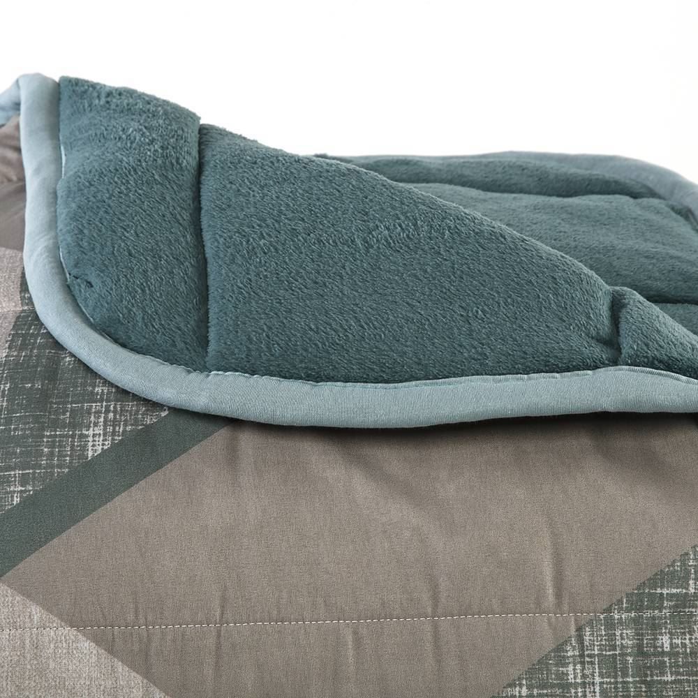 Edredom Casal Dupla Face 100% Poliéster Havan Casa - Gael Verde