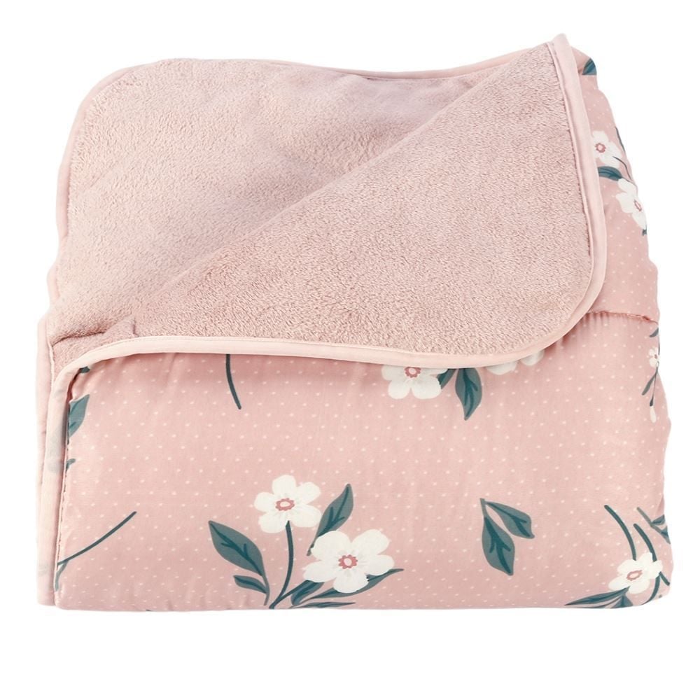 Edredom Casal Estampado Bellagio Havan Casa - Luna Floral Rosa