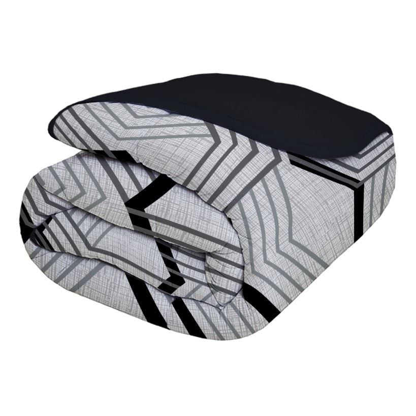 Edredom Casal 100% Algodão Malha Havan Casa - CARBON PRETO