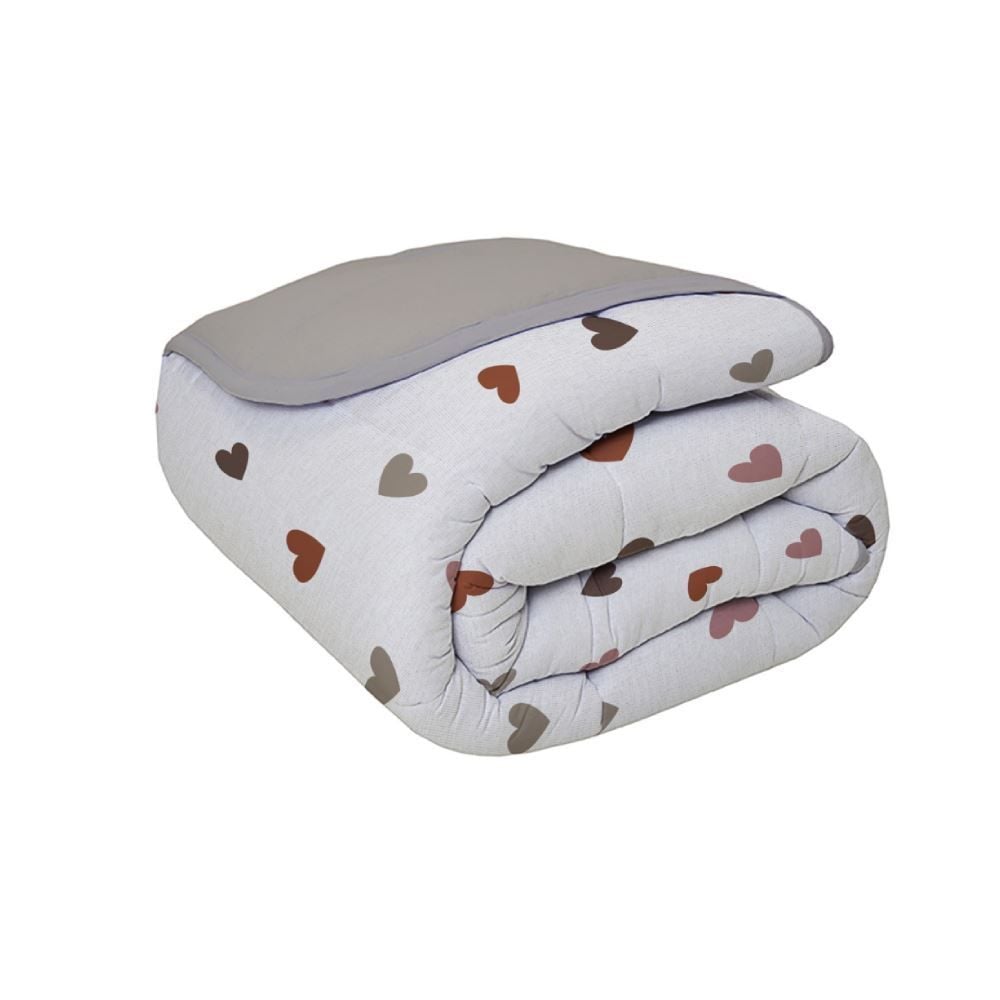 Edredom Casal Malha 100% Algodão Montreal Havan Casa - Amabile Taupe