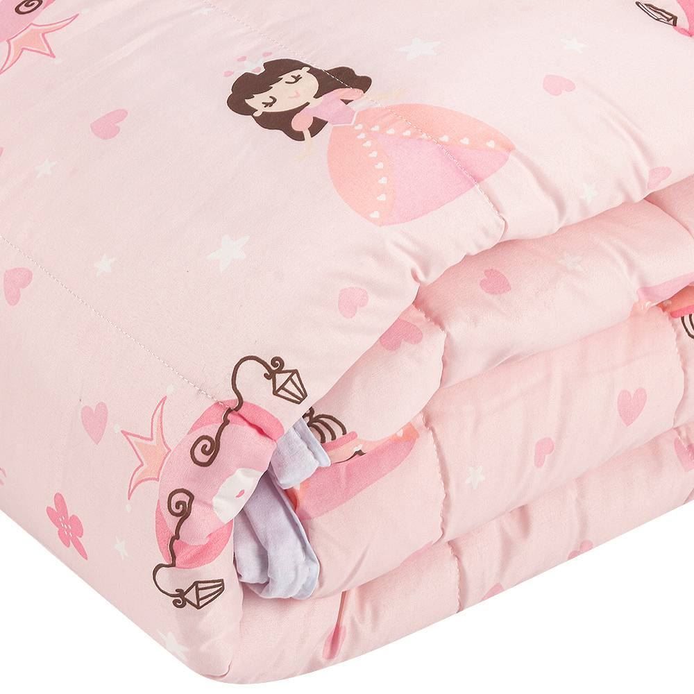 Edredom Casal Microfibra 100% Poliéster Kids Solecasa - Princesa