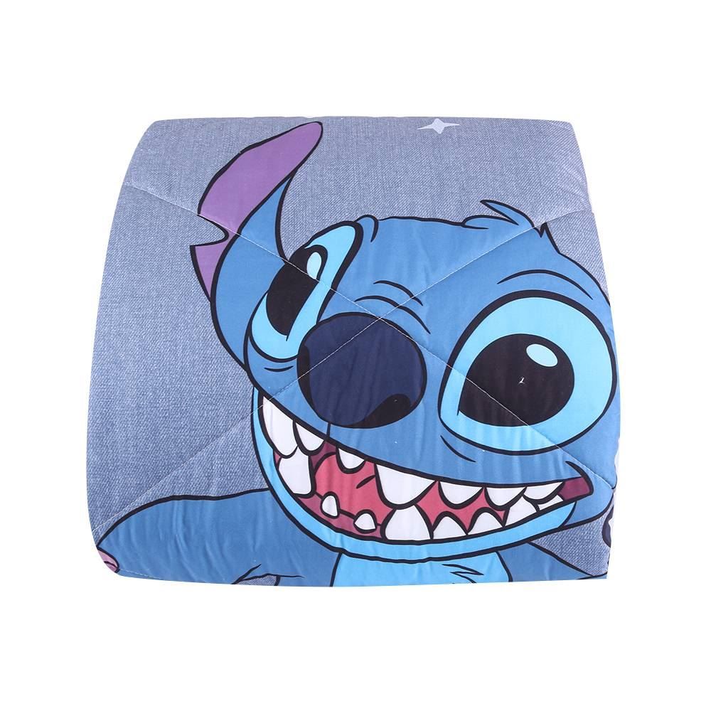 Edredom Casal Microfibra Disney Hedrons - Stitch Relax