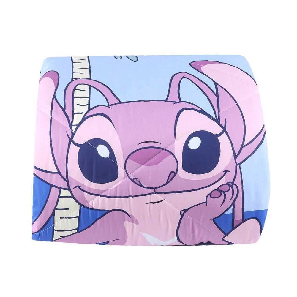 Edredom Casal Microfibra Disney Hedrons - Stitch Tropical