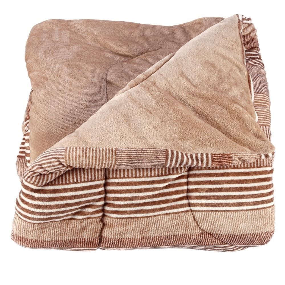 Edredom Casal Plush Inove Provence Havan Casa - Caio Geo Bege