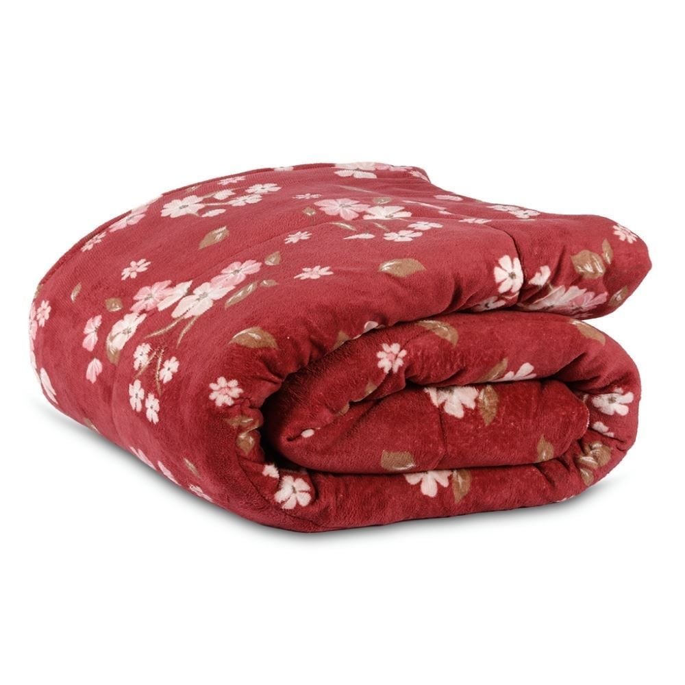 Edredom Casal Provence Estampado Havan Casa - Nina Floral Rosa