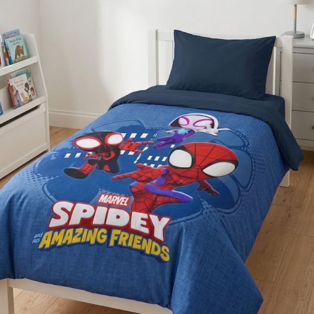 Edredom Disney Microfibra X Microfibra Solteiro 1,60M X 2,40M Havan - Spidey Time