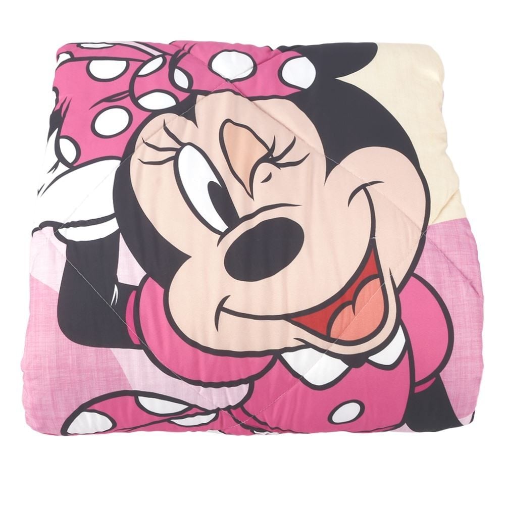 Edredom Disney Microfibra X Microfibra Solteiro 1,60M X 2,40M Havan - Minnie Alegre