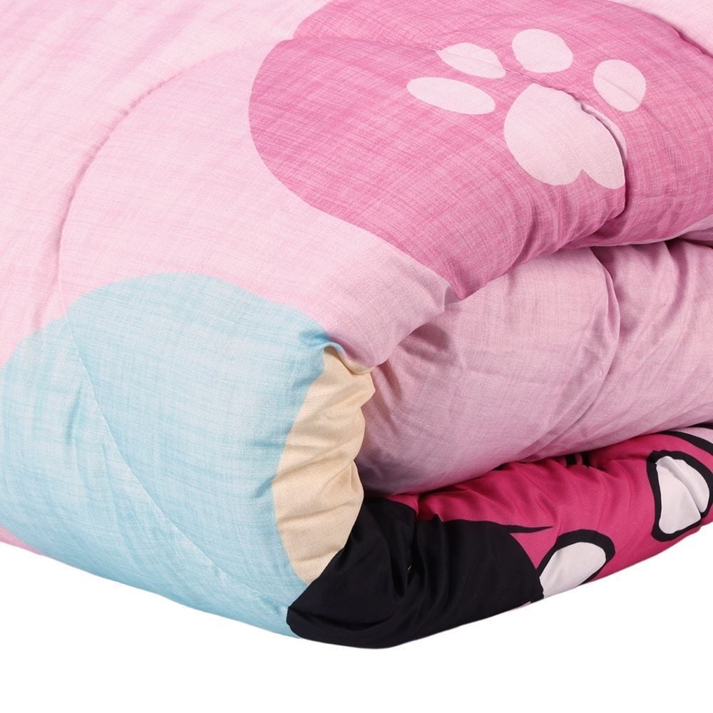 Edredom Disney Microfibra X Microfibra Solteiro 1,60M X 2,40M Havan - Minnie Alegre