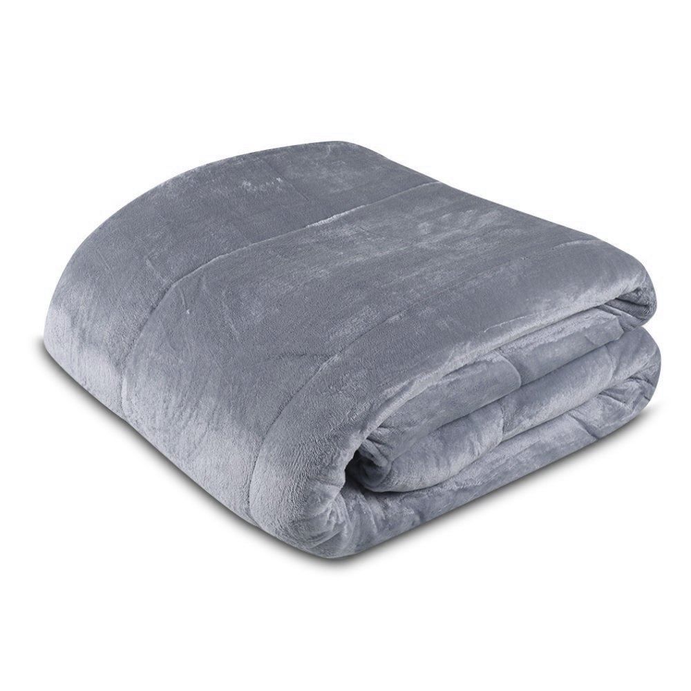 Edredom King 100% Poliéster Plush Provence Havan Casa - Cinza