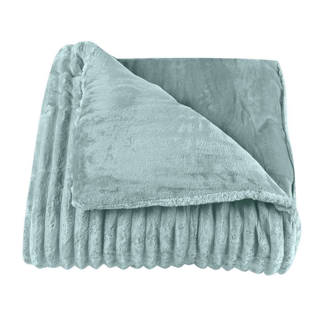 Edredom King 100% Poliéster Premier Canelado Havan Casa - Verde