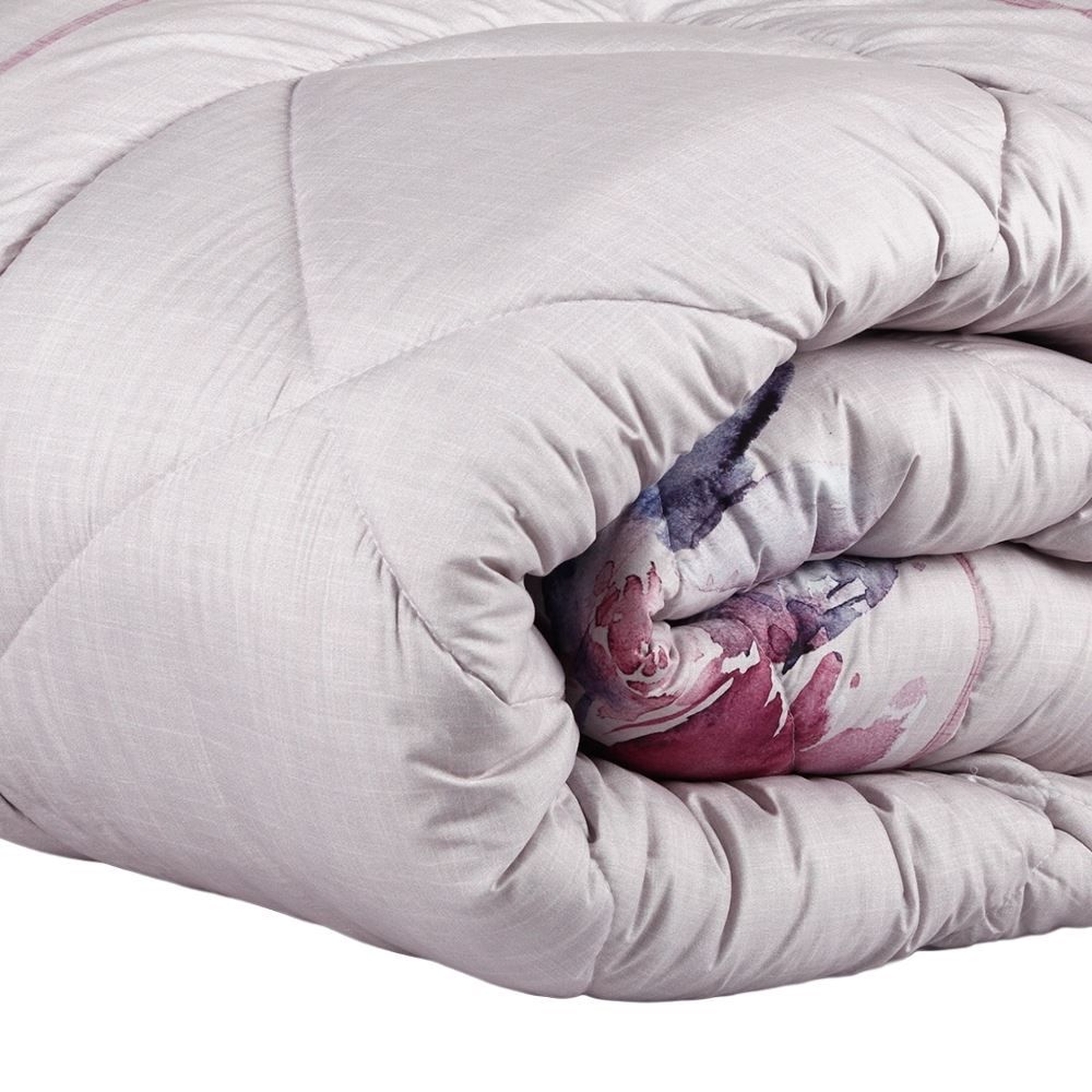 Edredom King Dupla Face Plush Versátile Havan Casa - Cecilia Floral Rosa