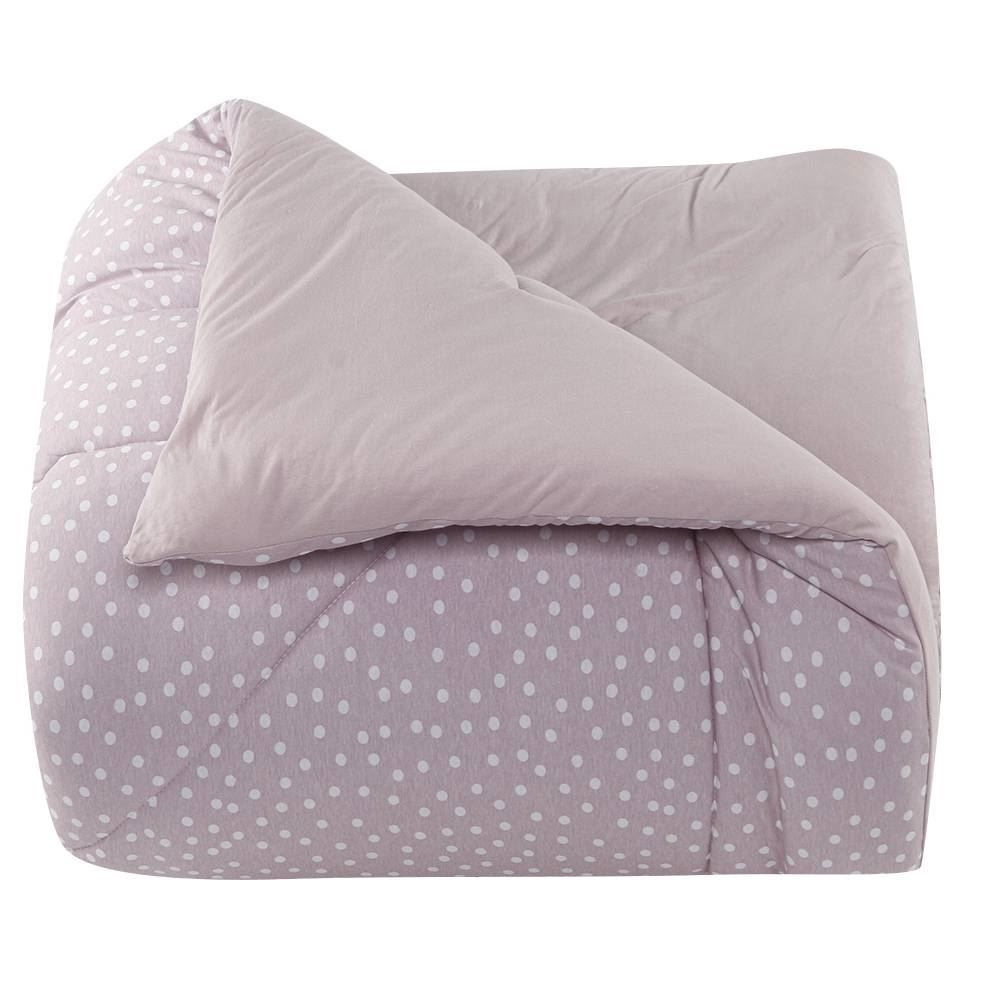 Edredom King Malha 100% Algodão Milano Havan Casa By Altenburg - Poá Rosa