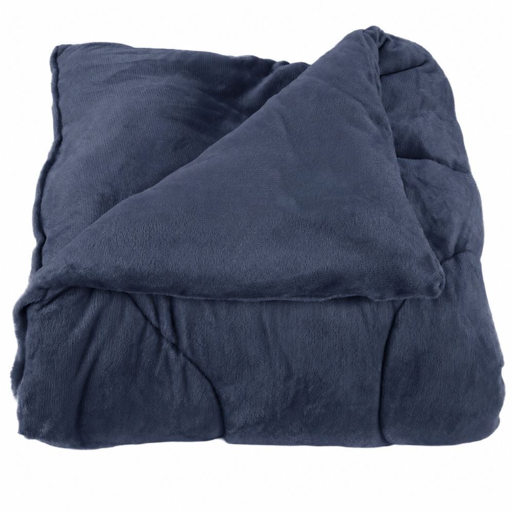Edredom King Plush Inove Provence Havan Casa - Azul Mariner