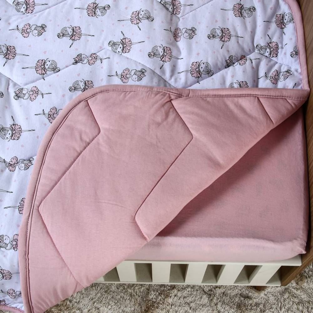 Edredom Para Berço Malha 100% Algodão Havan Baby - Bailarina