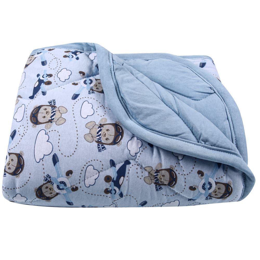 Edredom para Berço Malha 100% Algodão Havan Baby - Avião