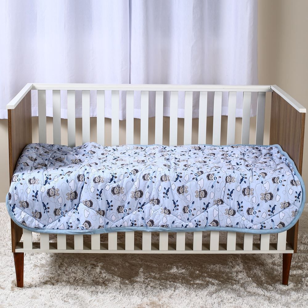 Edredom para Berço Malha 100% Algodão Havan Baby - Avião