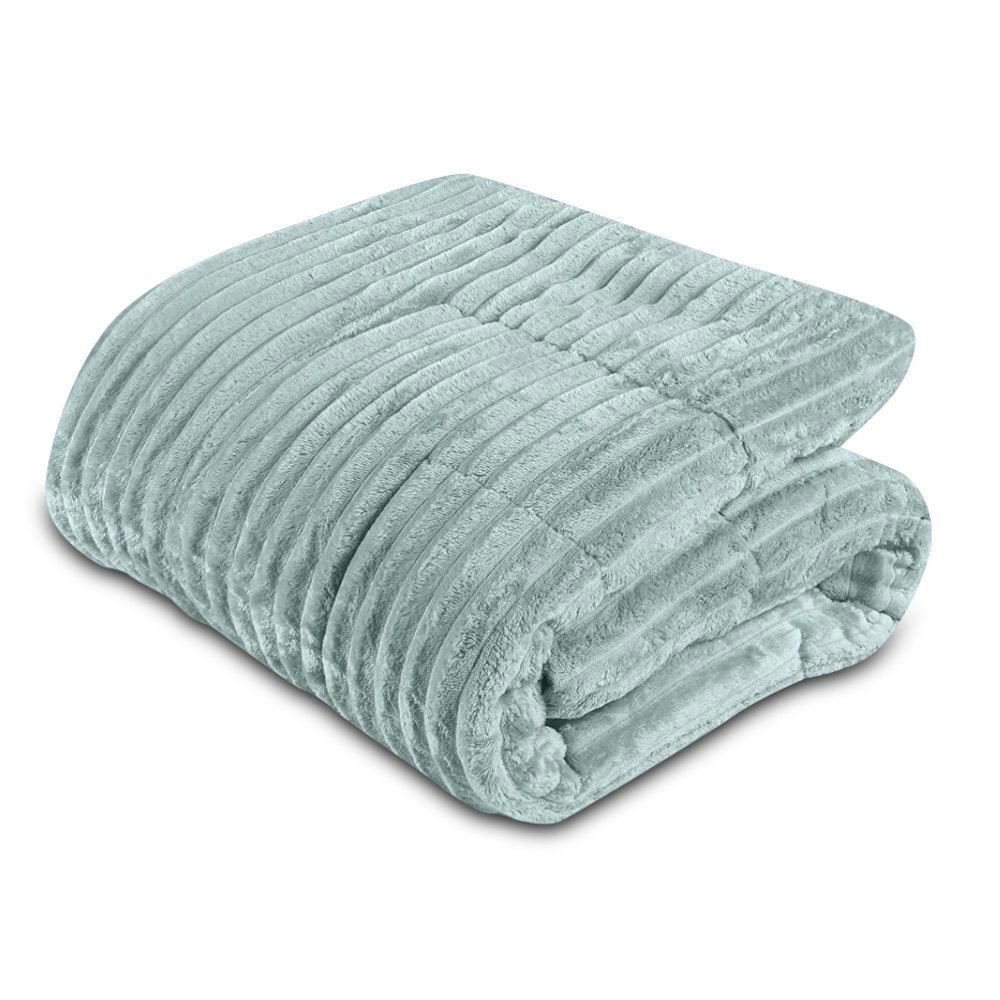 Edredom Queen 100% Poliéster Premier Canelado Havan Casa - Verde