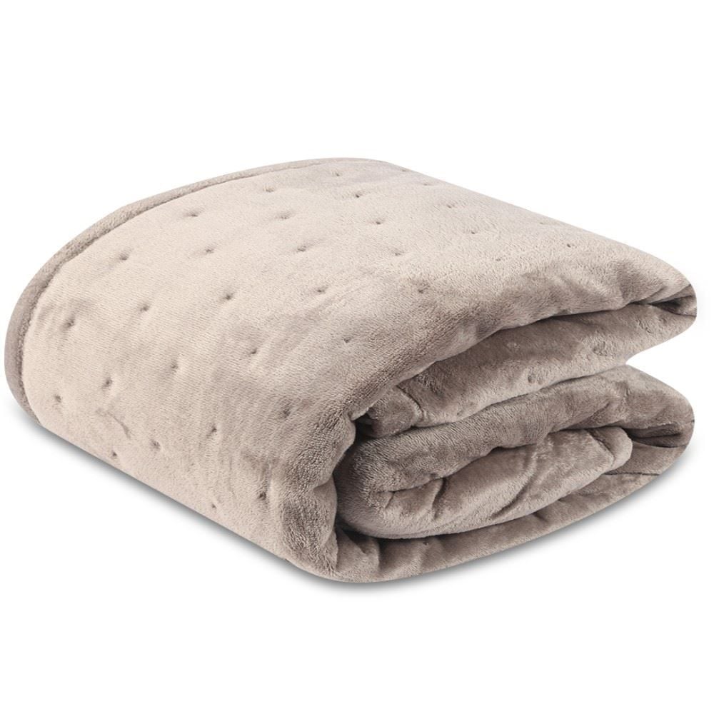 Edredom Queen 100% Poliéster Siena Ultraplush Havan Casa - Taupe