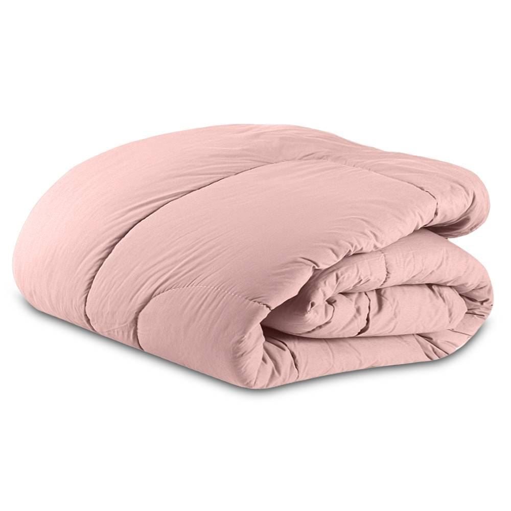 Edredom Queen Percal 200 Fios Buona Fortuna - Rosa Velho