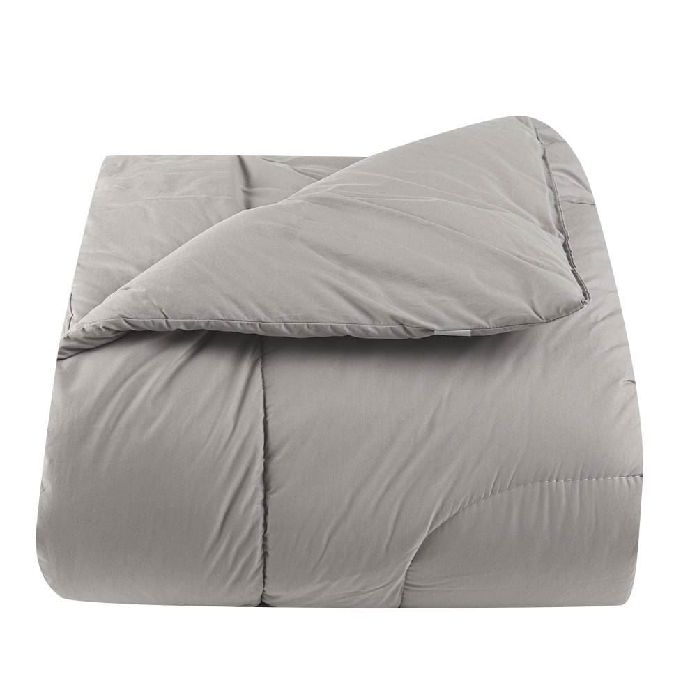 Edredom Queen Percal 200 Fios Buona Fortuna - Cinza/Prata