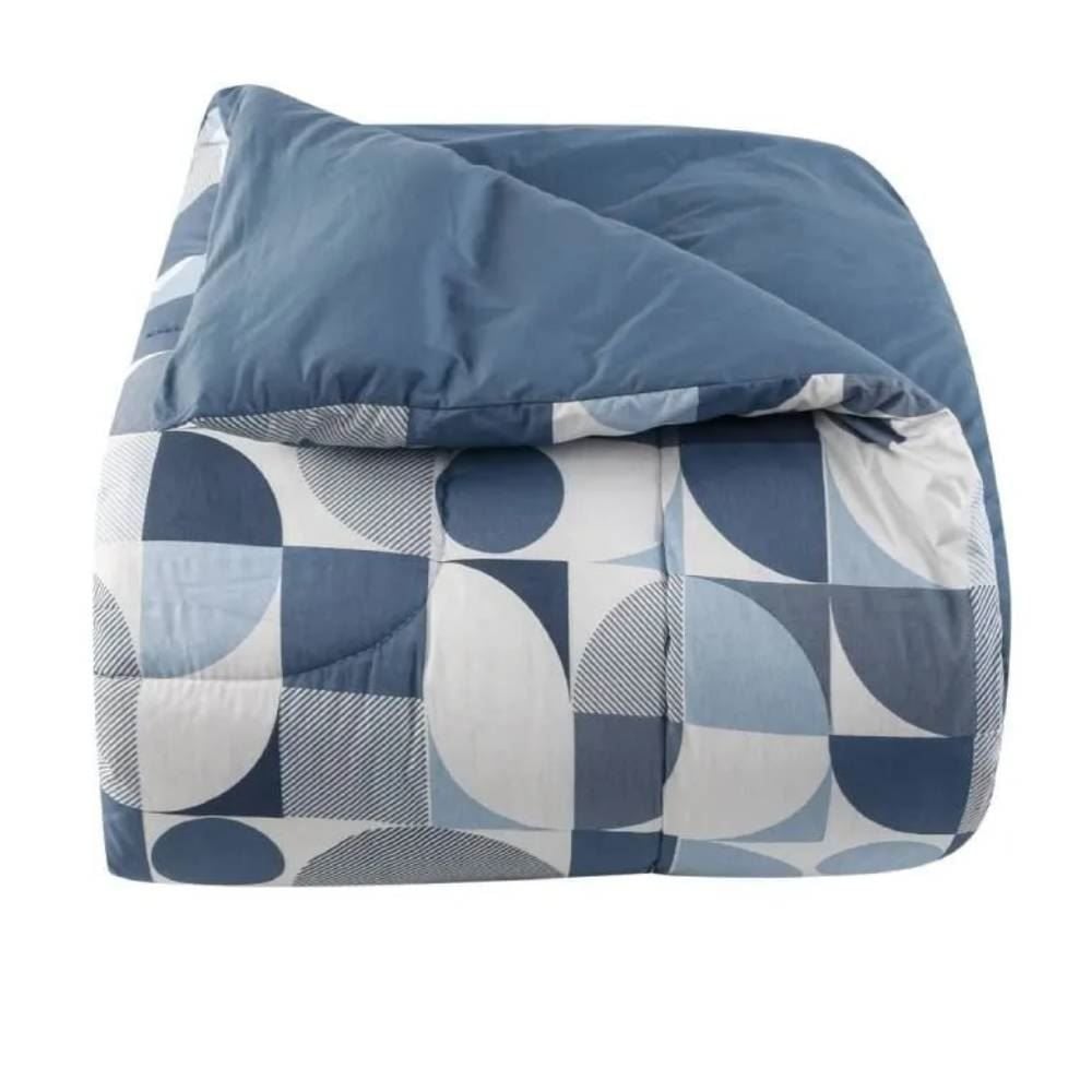 Edredom Queen Percal 200 Fios Buona Fortuna - Lorenzo Azul