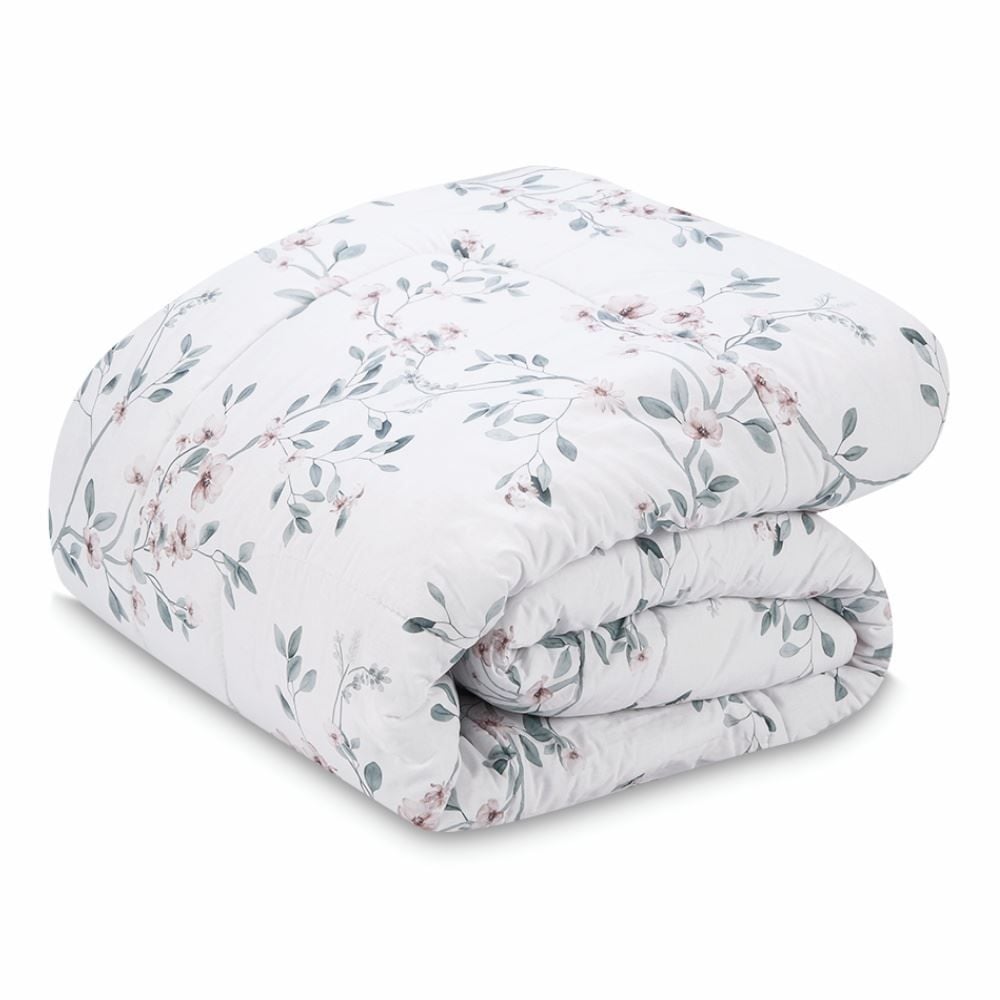 Edredom Queen Percal 180 Fios Buona Fortuna - Aurora Rosa