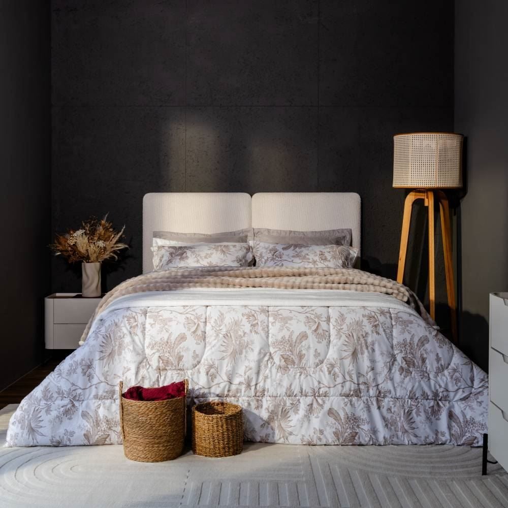 Edredom Queen Percal 180 Fios Buona Fortuna - Serena Cru