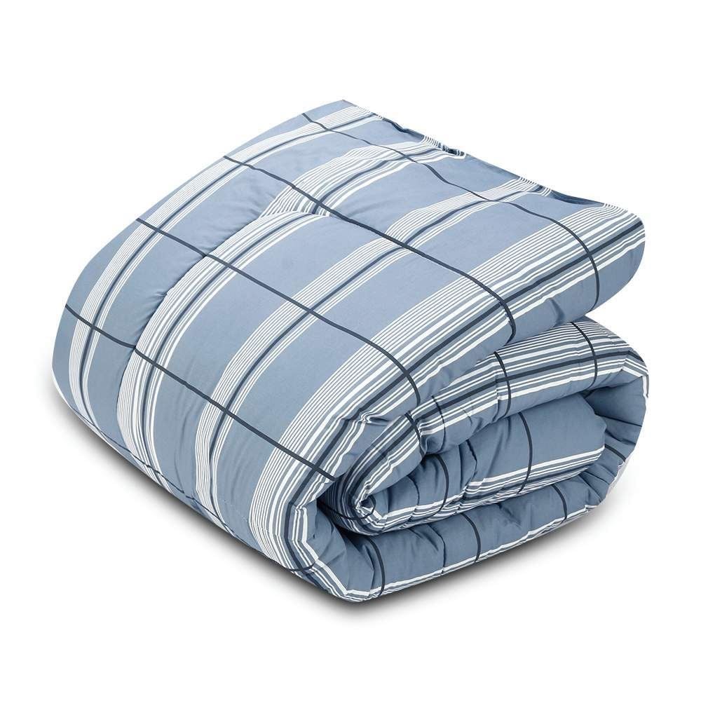 Edredom Queen Percal 180 Fios Buona Fortuna - Ravi Azul