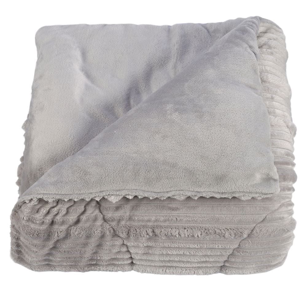 Edredom Queen Amalfi 2,35M X 2,50M Hedrons - Prata