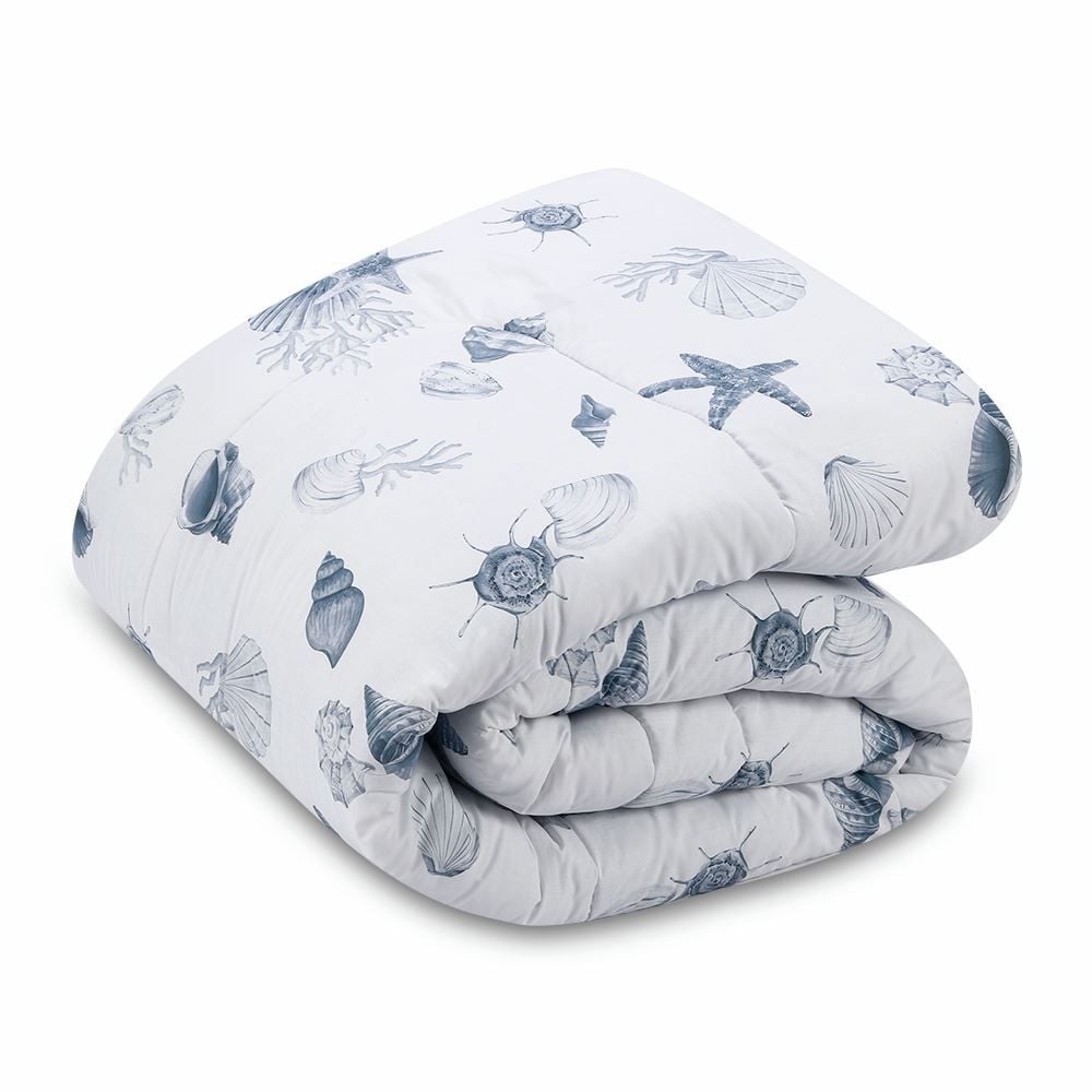 Edredom Queen/King 100% Algodão Buona Fortuna - Brisa Do Mar Azul
