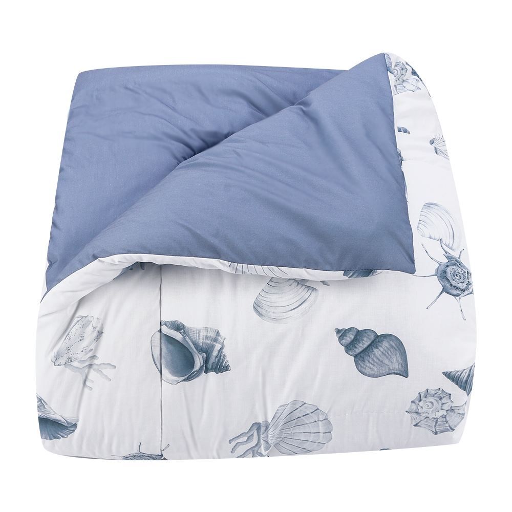 Edredom Queen/King 100% Algodão Buona Fortuna - Brisa Do Mar Azul 2