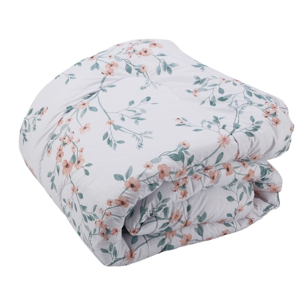 Edredom Queen/King 100% Algodão Buona Fortuna - Aurora Poa Rosa