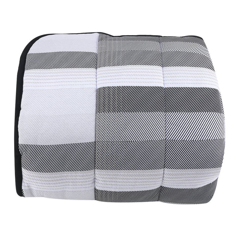  Edredom Queen 100% Algodão Malha Havan Casa 1 Peça - Kent Preto