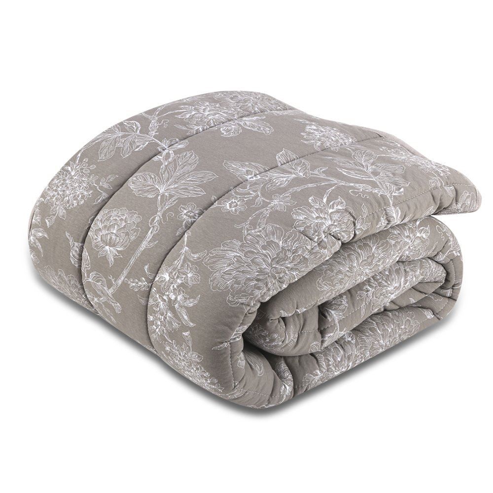  Edredom Queen 100% Algodão Malha Havan Casa 1 Peça - Constance Taupe