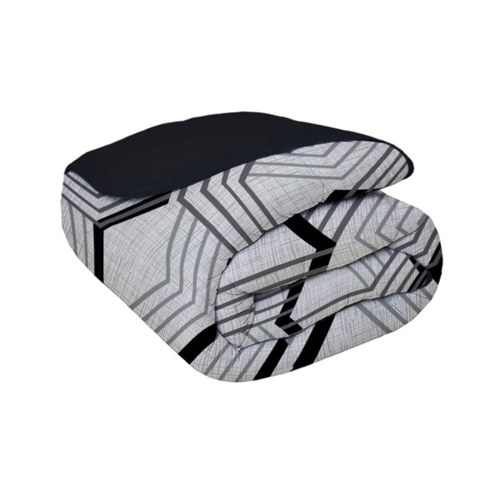  Edredom Queen 100% Algodão Malha Havan Casa 1 Pç - Carbon