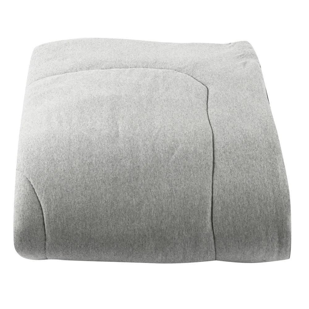 Edredom Queen De Malha Urban Confort Havan Casa - Cinza Preto