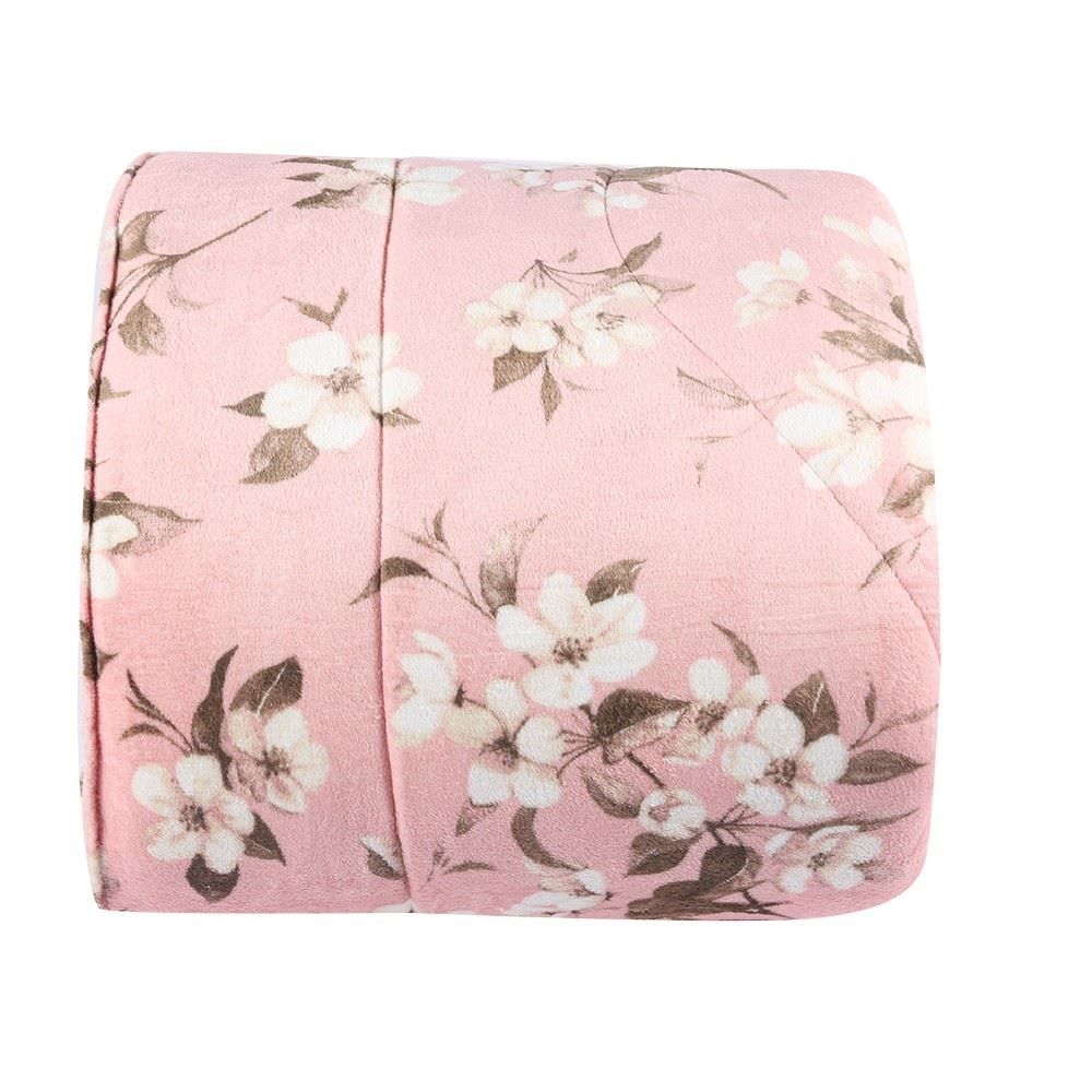 Edredom Queen Plush Inove Provence Havan Casa - Sépia Rosa