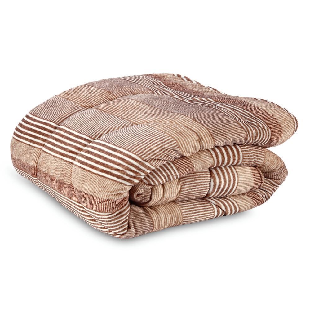 Edredom Queen Plush Inove Provence Havan Casa - Caio Geo Bege