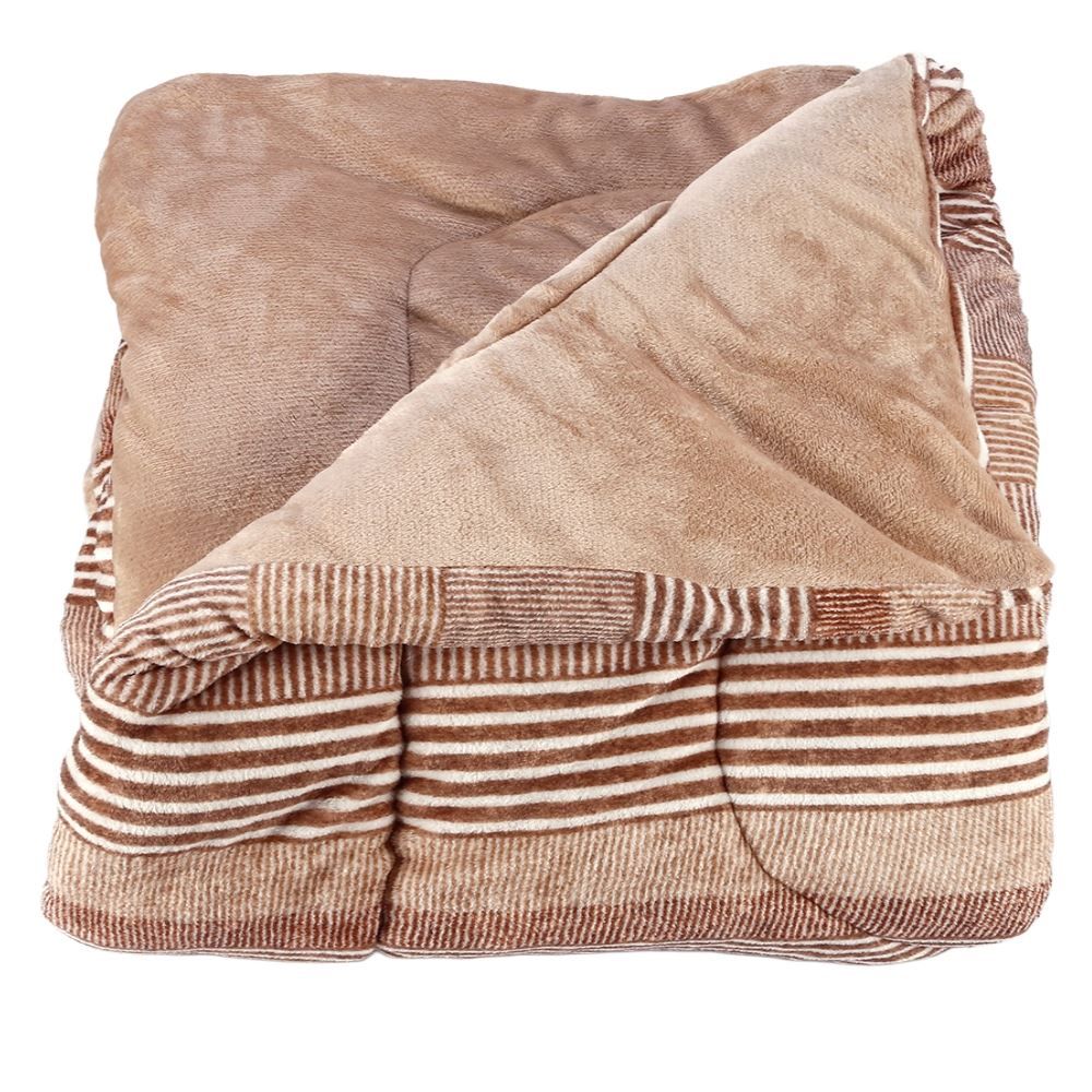 Edredom Queen Plush Inove Provence Havan Casa - Caio Geo Bege
