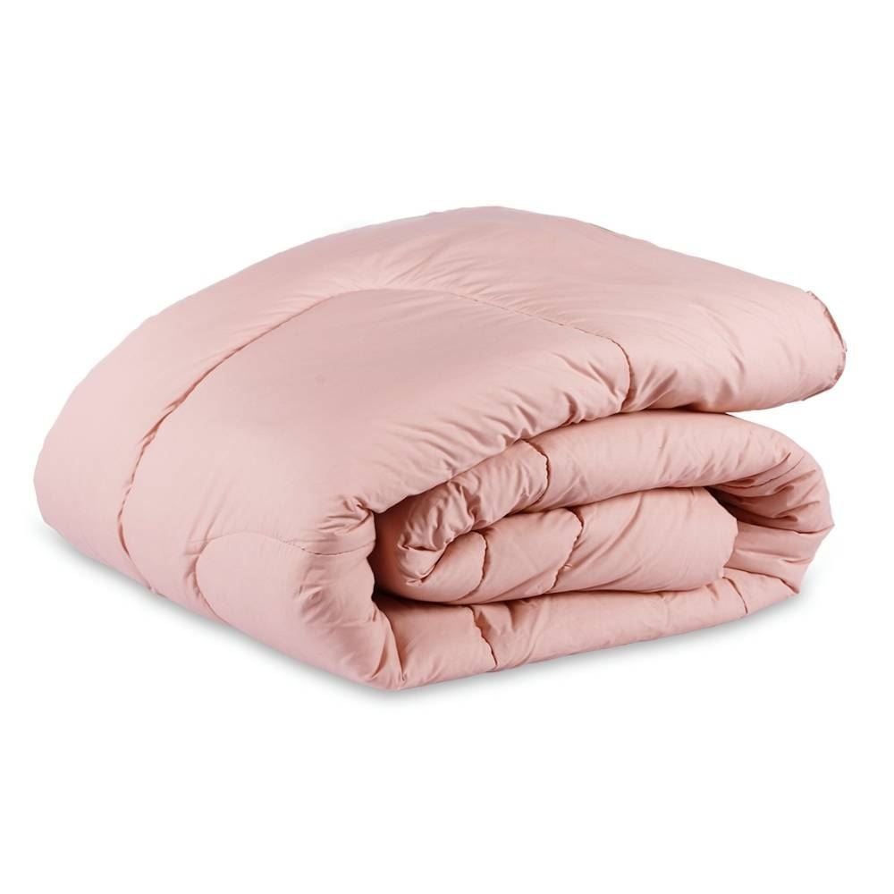 Edredom Solteiro 100% Algodão Buona Fortuna - Rosa Liso Novo