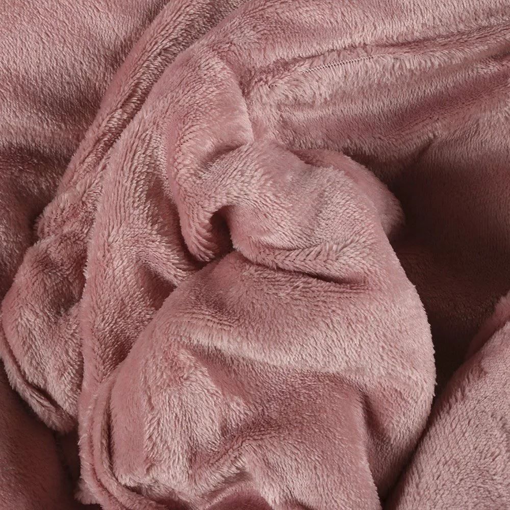 Edredom Solteiro 100% Poliéster Plush Provence Havan Casa - Rosa