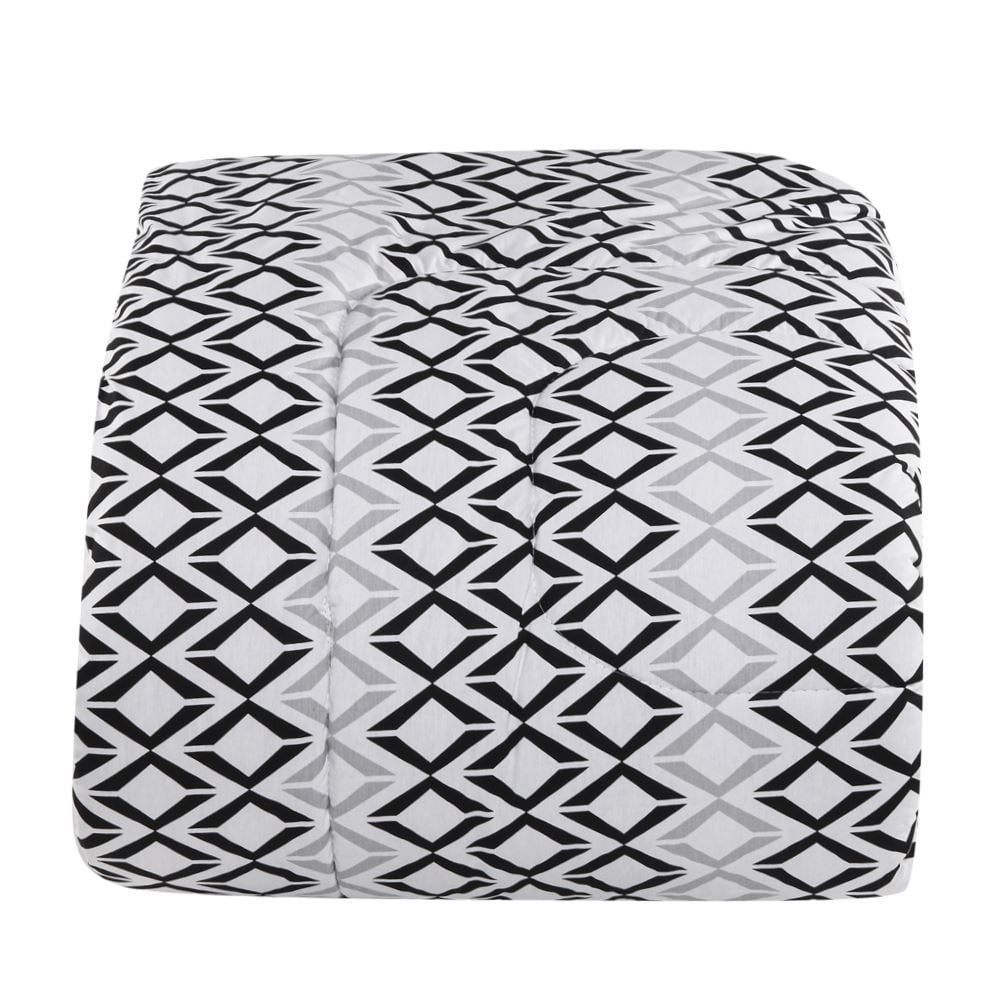 Edredom Solteiro 200 Fios Percal Buona Fortuna - Benício Preto