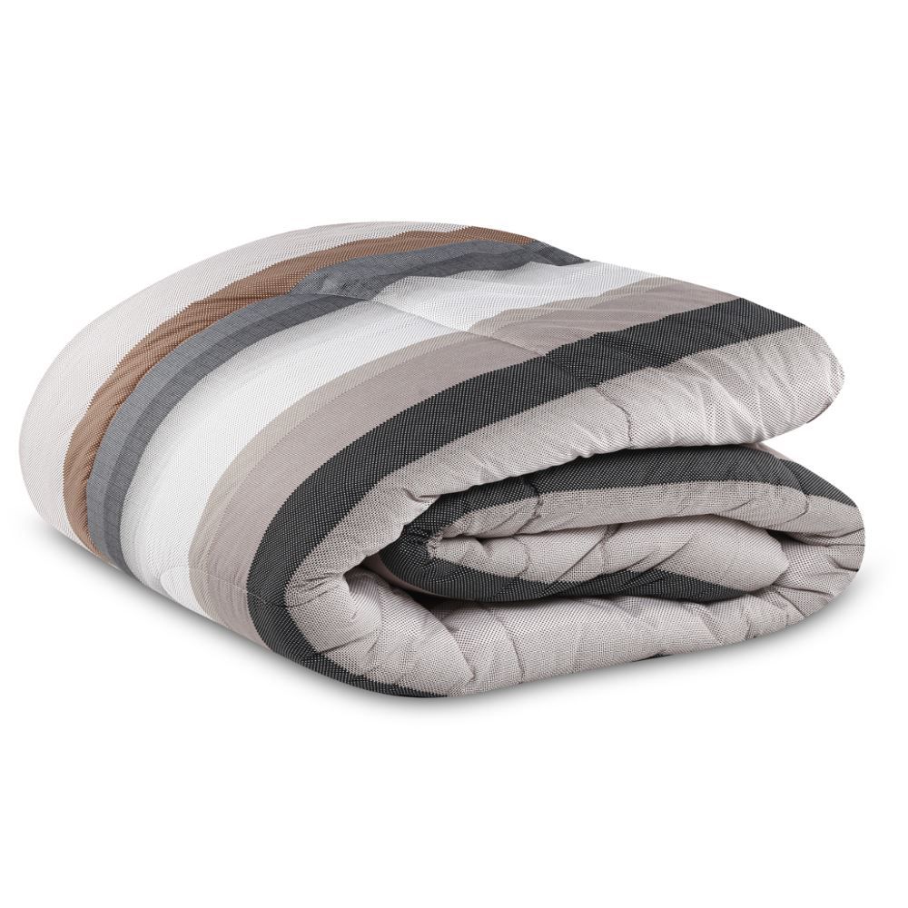 Edredom Solteiro 200 Fios Percal Buona Fortuna - Oliver Cru 