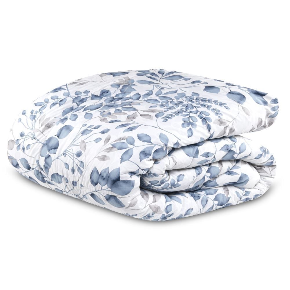 Edredom Solteiro 200 Fios Percal Buona Fortuna - Jade Prata