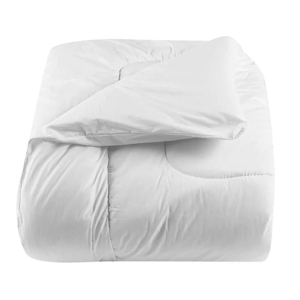 Edredom Solteiro 200 Fios Percal Buona Fortuna - Branco