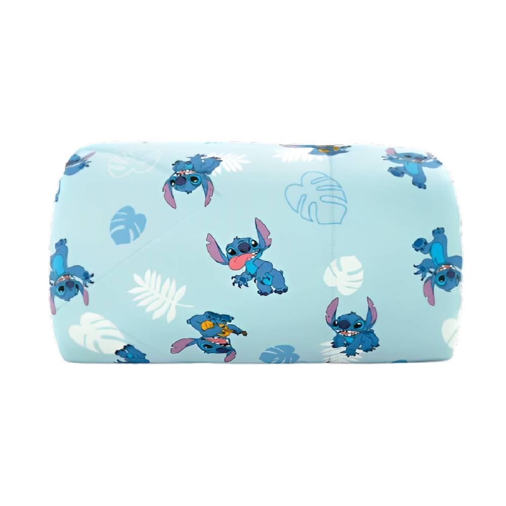 Edredom Solteiro 100% Poliéster Disney Hedrons - Stitch Folhas Rotativo 