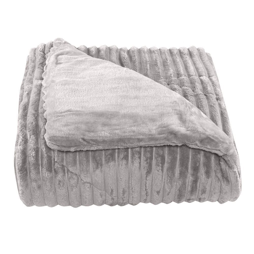 Edredom Solteiro Dupla Face Aspen 100% Poliéster Havan Casa - Cinza