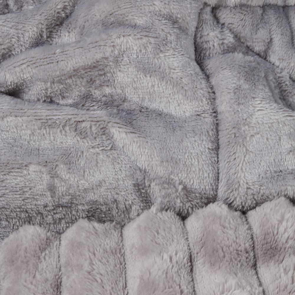 Edredom Solteiro Dupla Face Aspen 100% Poliéster Havan Casa - Cinza