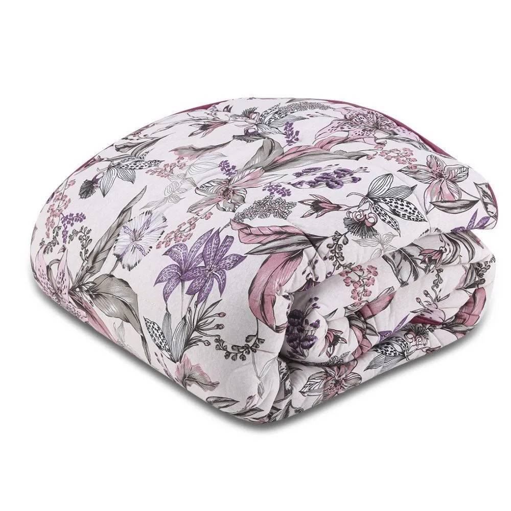 Edredom Solteiro 100% Algodão Malha Havan Casa - Ivy Fúcsia