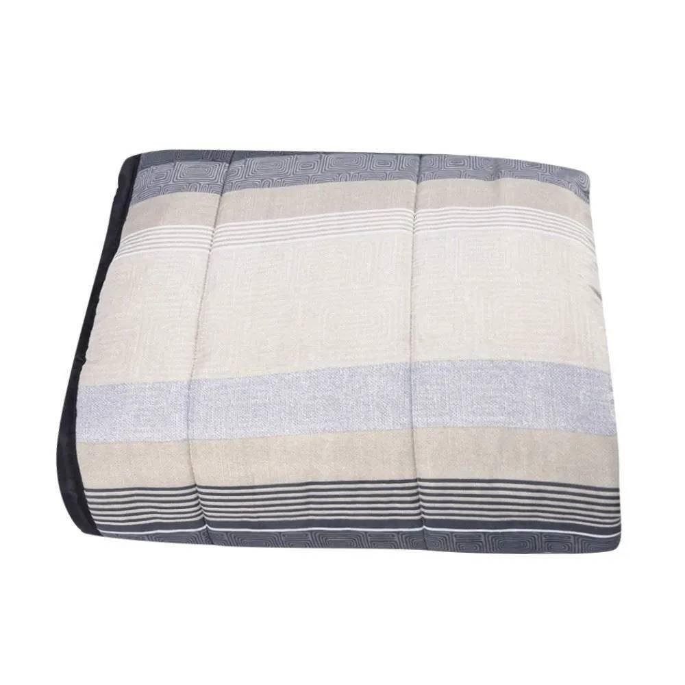 Edredom Solteiro Dupla Face Napoli Havan Casa - Geométrico Cinza